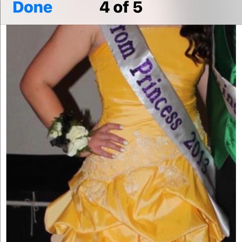 Princess prom taffeta dress by Maggie Sottero.